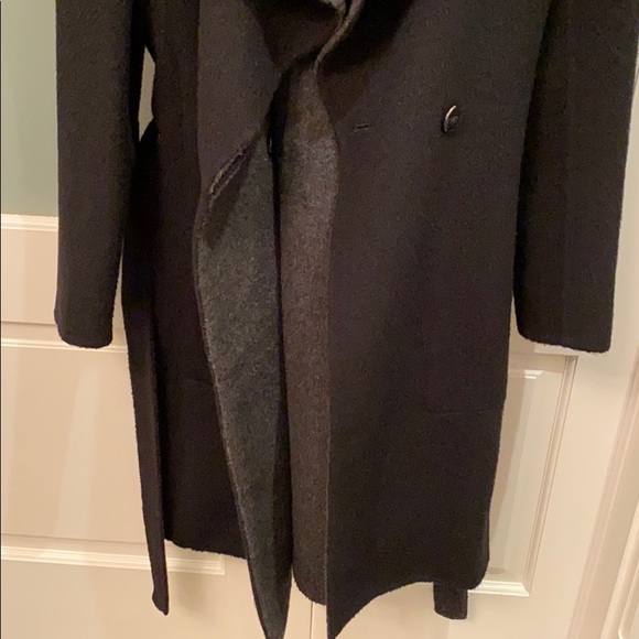Meghan Markle’s favorite winter coat reversible Black wool gray wool classic - Picture 12 of 17